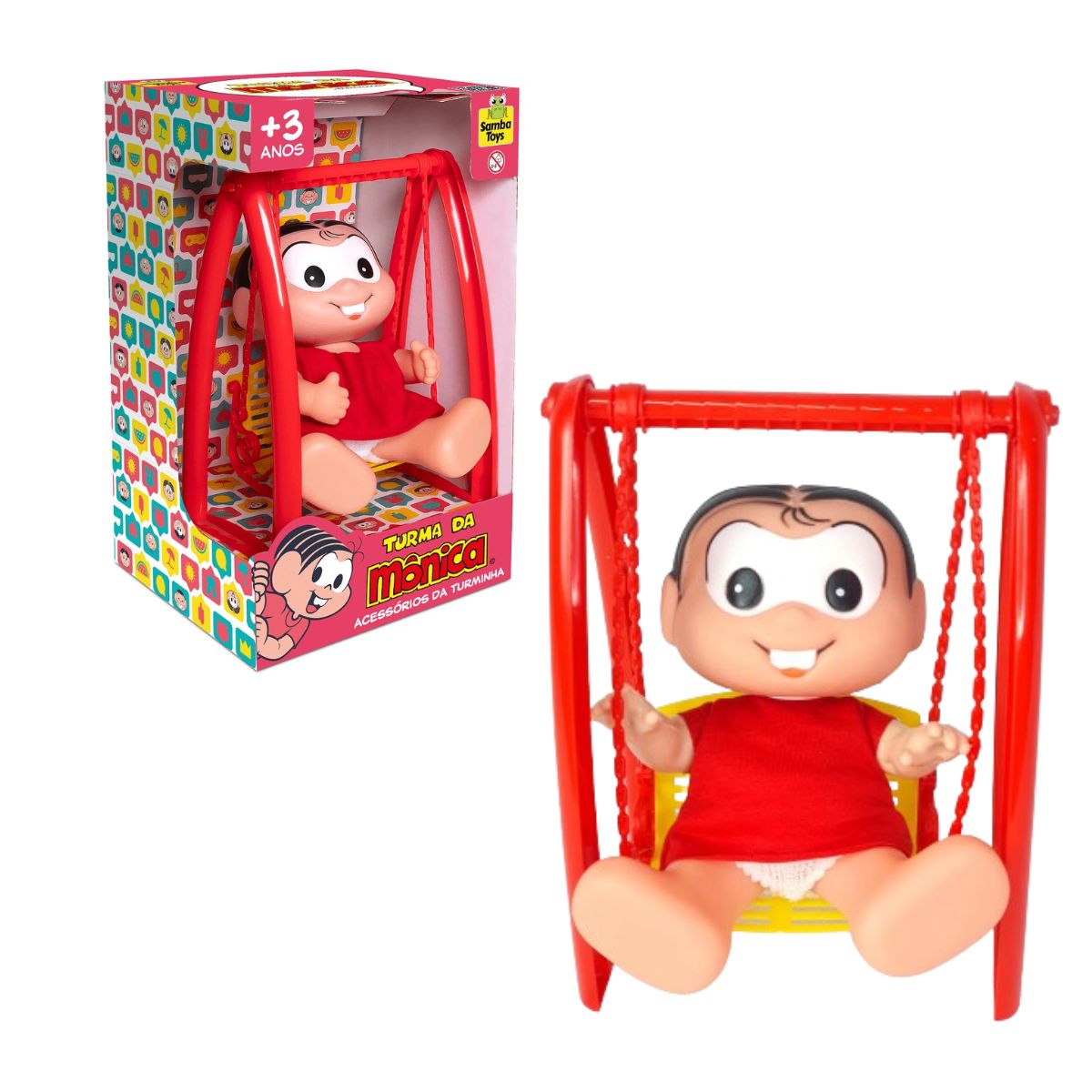 Boneca Turma Da Mônica Mini Balanço - Samba Toys Boneca Turma Da Mônica Mini Balanço - Samba Toys